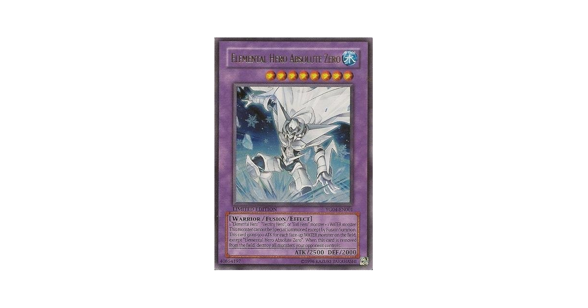 Amazon.com: Yu-Gi-Oh! - Elemental Hero Absolute Zero (YG04